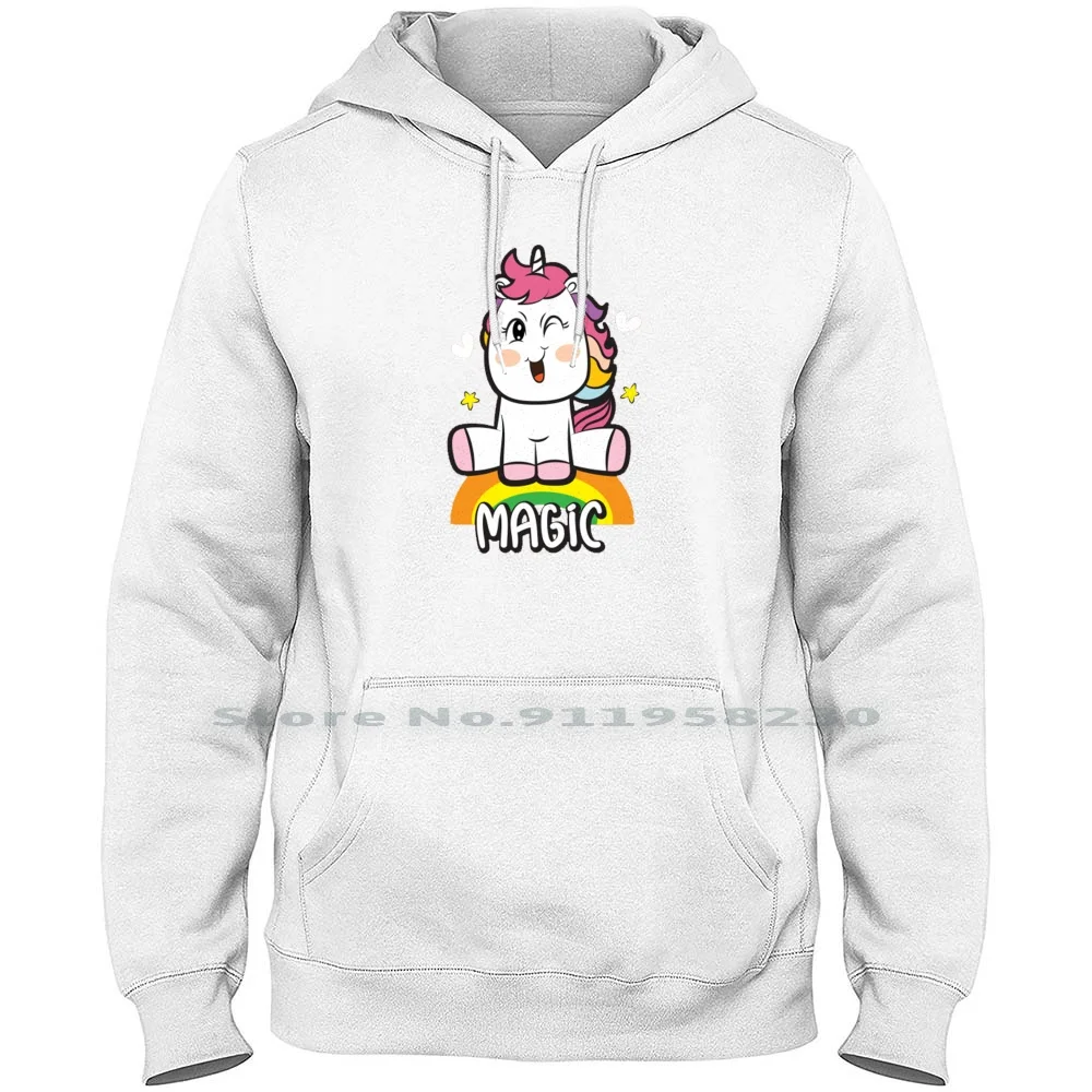 

Cute Unicorn Magic Men Women Hoodie Sweater 6XL Big Size Cotton Cartoon Movie Magic Comic Tage Nico Game Cute Corn Uni Age Cut