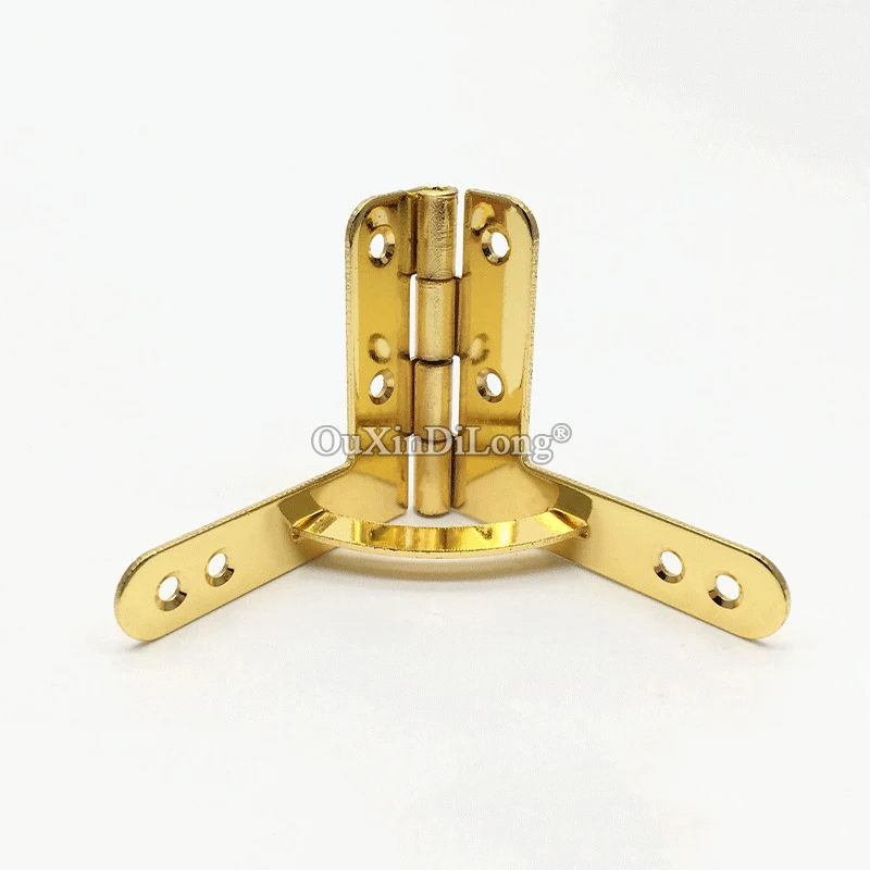 

Express Shipping 500PCS 50*42mm Metal Jewelry Gift Wine Case Watch Box Wood Lid L 90° Support Spring Hinges Display