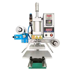 220v Pneumatic Leather/Woodworking/Business Card Hot Stamping and Marking Machine Automatic  Hot Stamping Machine