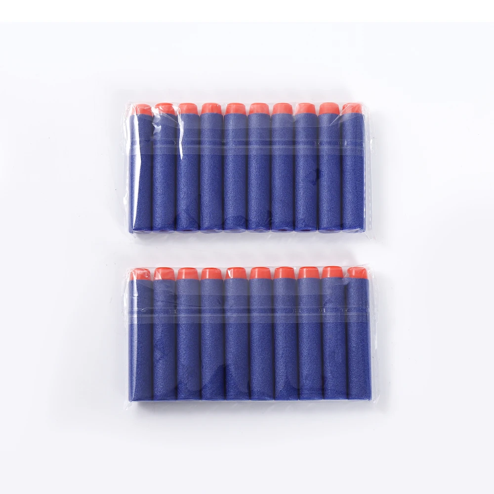 40pc For Nerf Bullets Soft Hollow Hole Head 7.2cm Refill Darts Toy Gun Bullets for Nerf Series Blasters Xmas Kid Children Gift