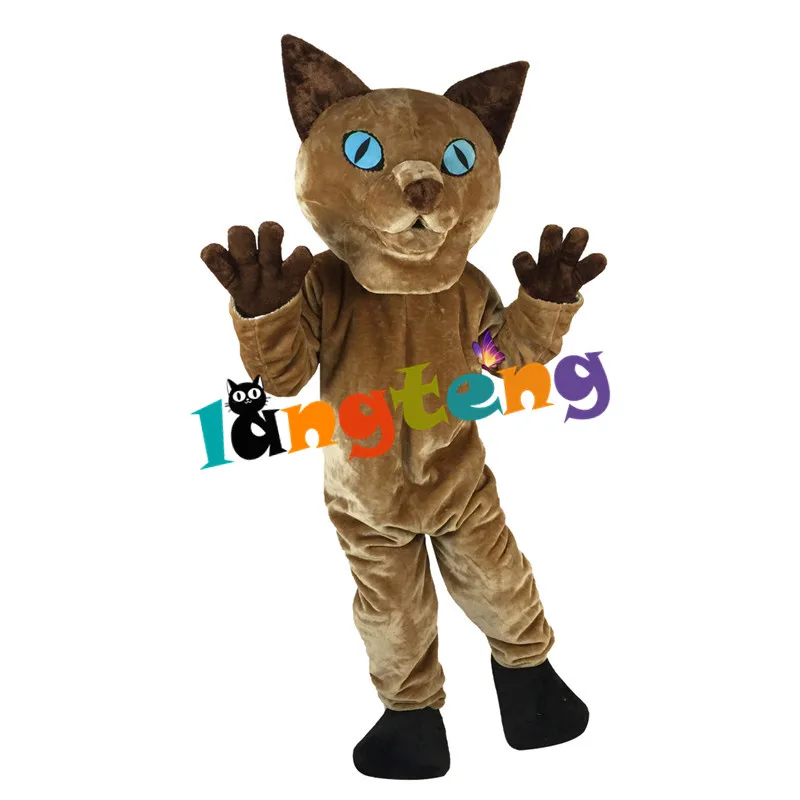 

902 Siamese Cat Mascot Costumes Animal Holiday Walking Costume Cartoon Adult Cosplay