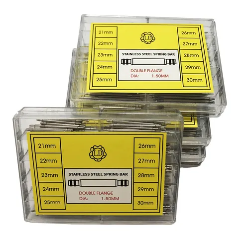 Imagen 2 del producto Kit de herramientas de reparación de relojes, pasadores de liberación de barra de resorte, 21, 22, 23, 24, 25, 26, 27, 28, 29, 30, 31mm, 200 unidades