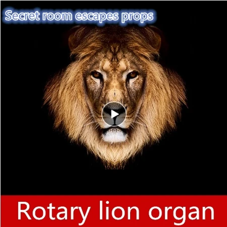 

real life games Escape from the secret room Rotary lion organ unlock props horror game escape room game