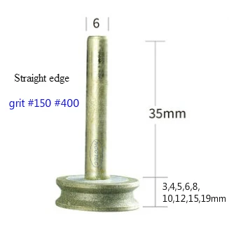 0.04‘’-0.8‘’ Diamond Glass Edger Trimmer Grinding tool | 1-20mm ceramic tile stone Arc edge Straight edge Right angle polish