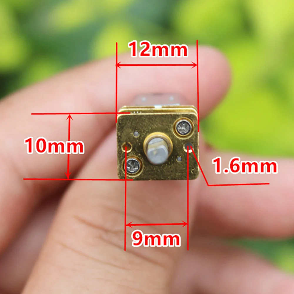 DC 3V 3.7V 6V N20 Micro Metal Gear Motor Metal Gearbox 33RPM-67RPM Slow Speed Electrical Machinery For Smart Robot Accessories