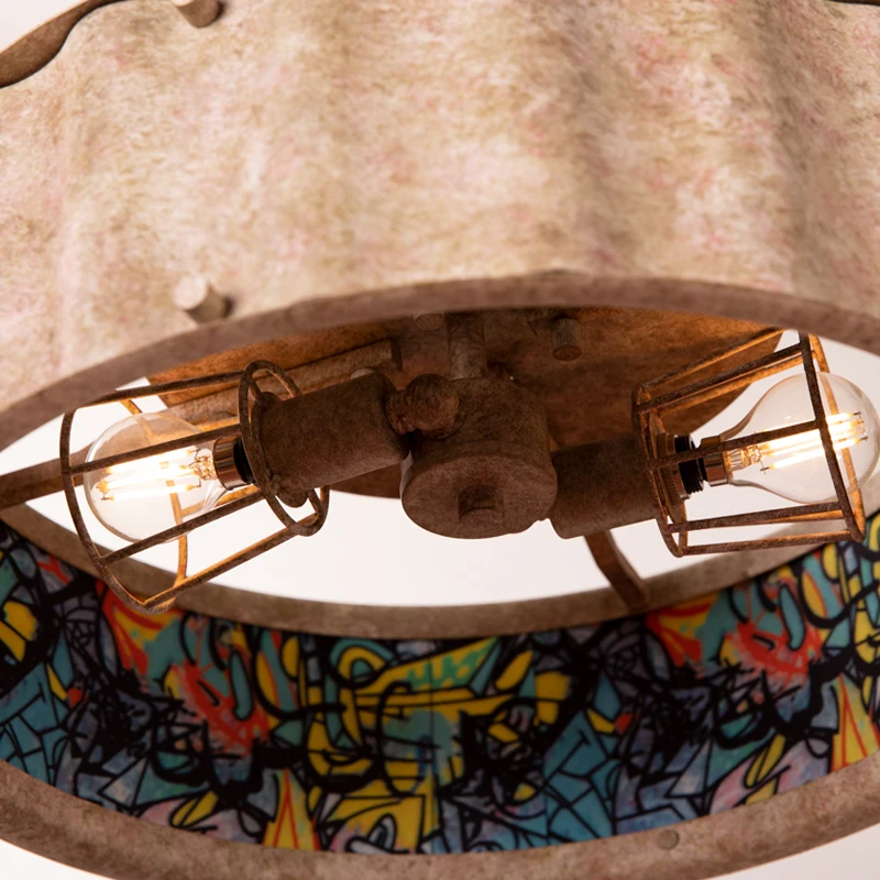 American style retro antique graffiti industrial ceiling lamp balcony porch corridor corridor ceiling lamp image 5