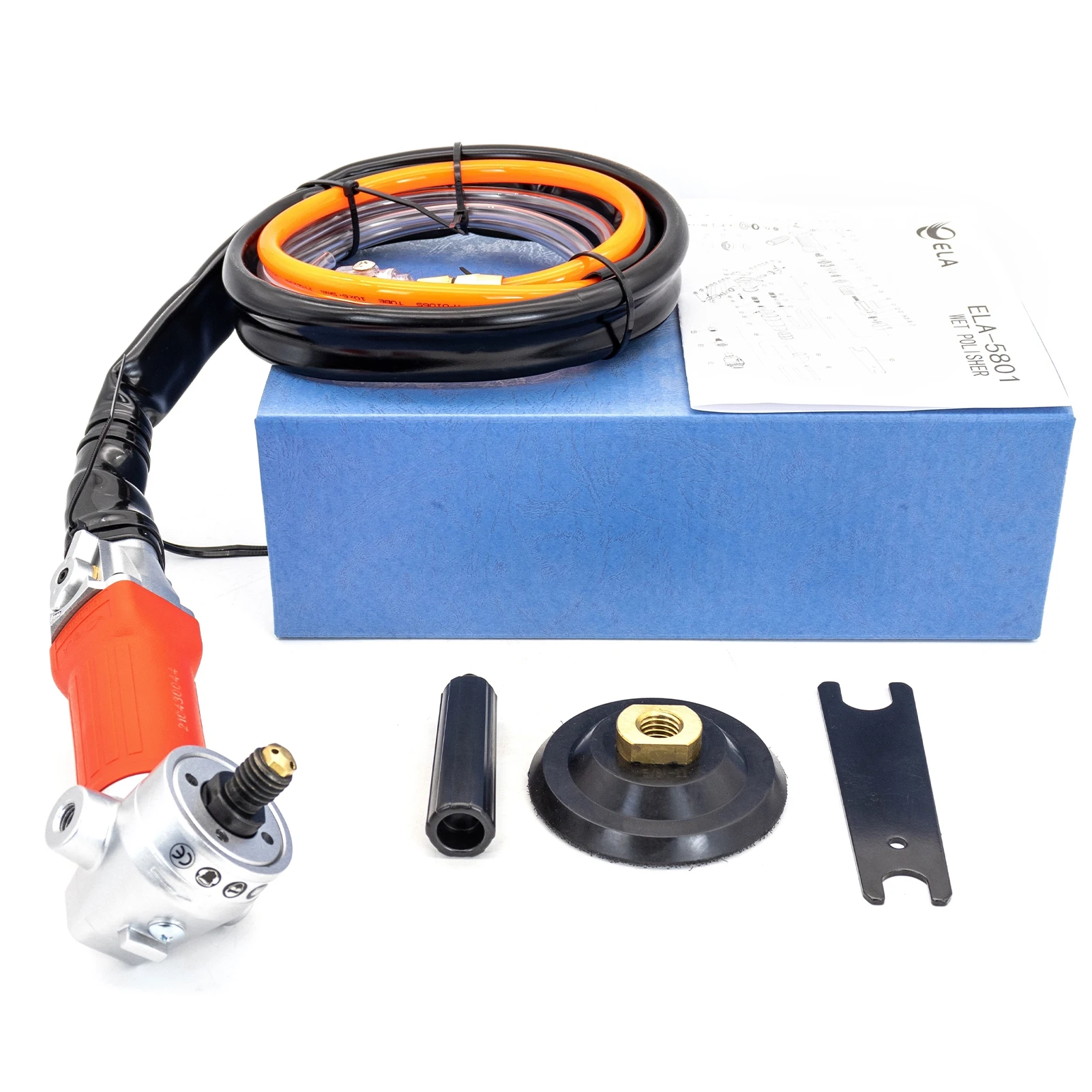Imagem -06 - Moedor de ar Polegada ar Pedra Molhada Polisher 5500 Rpm com Exaustão Traseira Pneumática Pneumática Polisher de Pedra