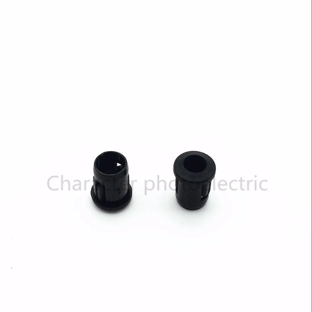 50 100 500 1000  Pcs/Lot  5mm LED Light Emitting Diode Holder LED Lamp Socket Diode Holder Plastic Black Clip Bezel Mount Useful