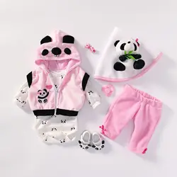 Cute Clothes Set For 55cm Silicone Baby Doll Girls Princess Play House Toys Doll Accessories Cosplay Bebes Children's  Birthday