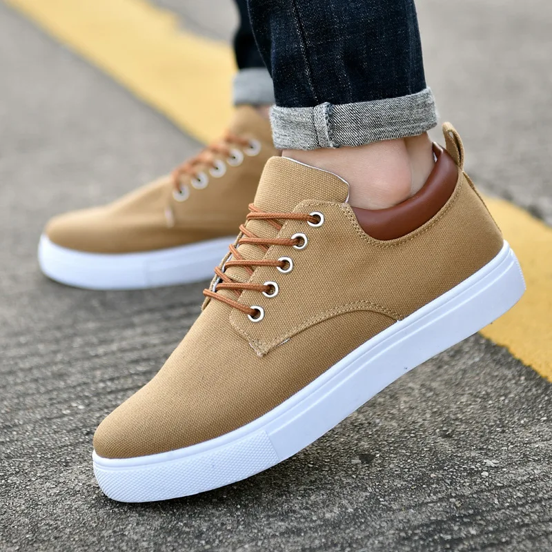 Tênis de lona confortável masculino, sapatos casuais, sapatos de escola, meninos, plus size, 39-47, outono, novo, 2021