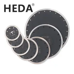 HEDA-disco de hoja de sierra de diamante sinterizada prensada en caliente, herramienta de corte de apertura de 22,23mm, 105-300mm para azulejos, mármol, cerámica, piedra veteada po