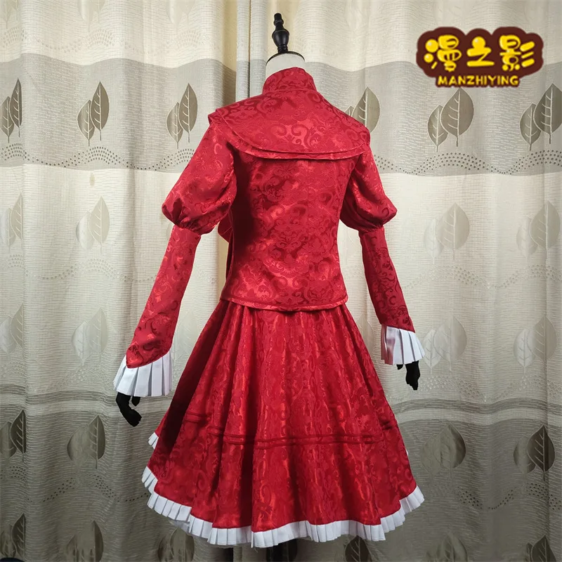 Anime sombras casa kate maid vestido uniforme dailydress cosplay traje de festa terno halloween carnaval conjunto completo de sapatos peruca