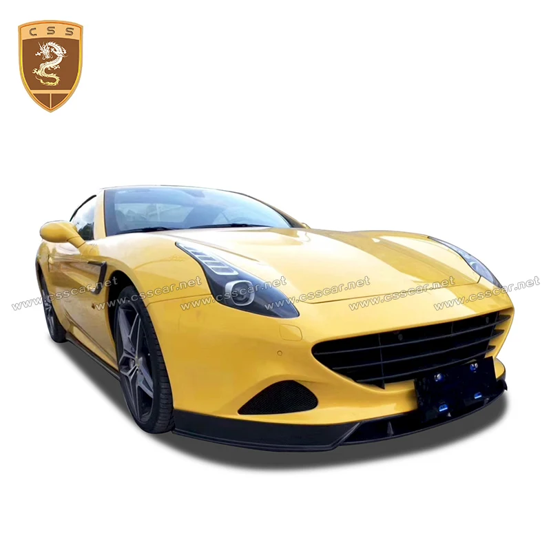 For Ferrari California T Carbon Fiber Front Rear Bumper Spoiler Wing Lip Sider Skirts fender trims