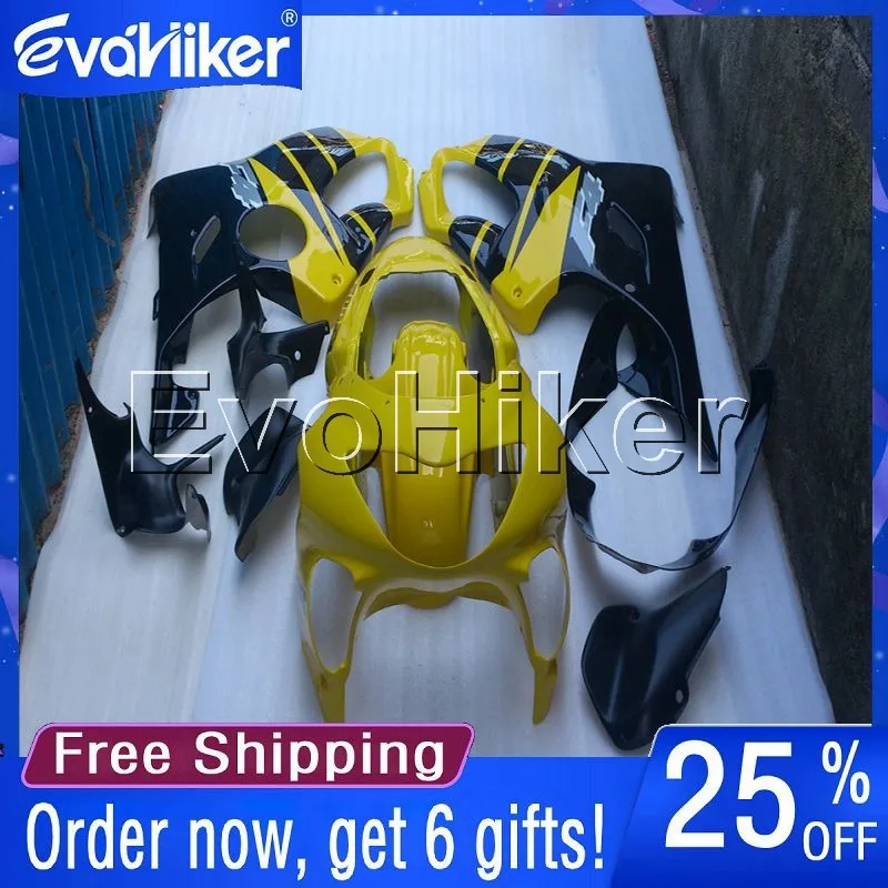

Custom motorcycle fairing for CBR600F4i 2001 2002 2003 CBR600 F4i 01 0 Injection mold motorcycle bodywork kit yellow black+gifts