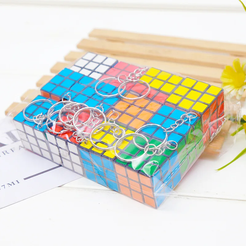 Cube magique d'intelligence pour enfants, 3x3x3, Puzzle Cube, porte-clés, jouets pour débutants