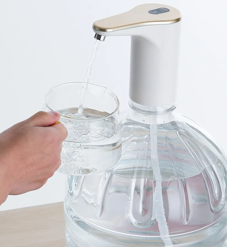 Dispensador de agua recargable por USB, Mini bomba de agua embotellada eléctrica, dispensador de agua a presión portátil, 3 colores disponibles