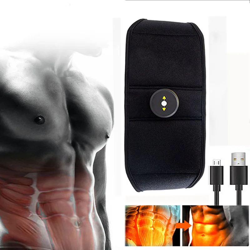 Waist Trimmer Vibration Belt Abdominal Muscle Exercise EMS Massager Waist Trainer Fat Burning Weight Loss Gym Fitness Machine