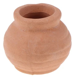 Mini Ceramics Flowerpot Simulation Furniture Flower Pot for Doll House Decoration 1/12 Dollhouse Miniature Accessories 4 color