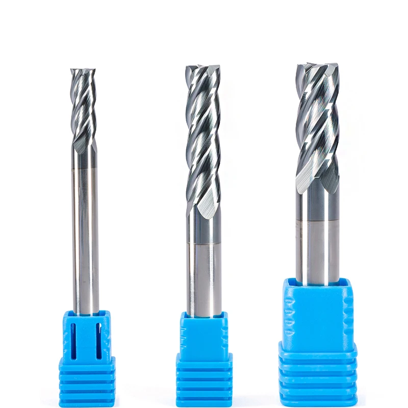 

10pcs Endmill Cutting HRC55 4 Flute Mill 5mm 6mm Alloy Carbide Tungsten Steel Milling Cutter End Mill Metal Aluminum Cutter