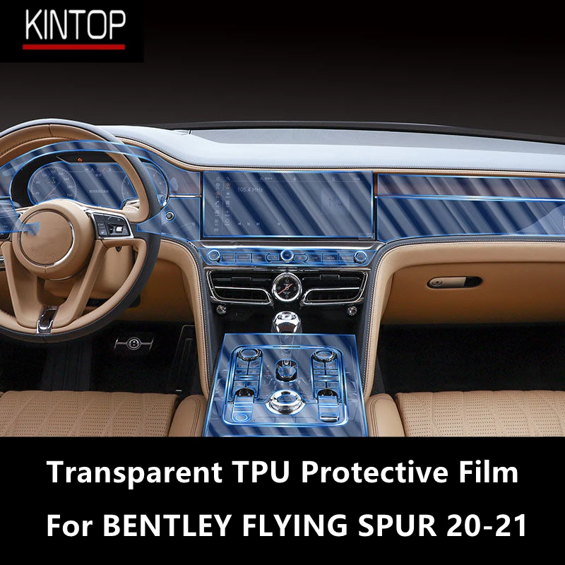 

For BENTLEY FLYING SPUR 20-21 Car Interior Center Console Transparent TPU Protective Film Anti-scratch Repair Film Accessories