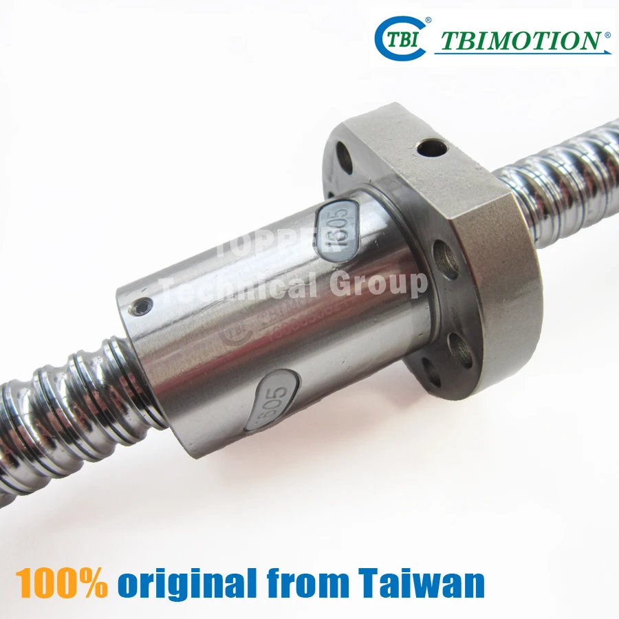 TBI Ball Screws 800mm SFU 2005 C5 Rolled ballscrew 5mm lead with ball nut SFU2005