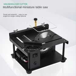 200W Multifunctional Cutting Machine 125mm Grinding Polishing Mini Precision Table Saw Household Portable Woodworking Table Saw