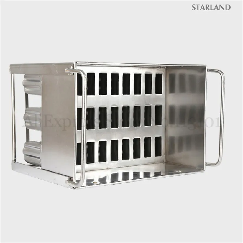 30 เซลล์ Popsicle แม่พิมพ์สแตนเลส DIY Commercial ICE POP แม่พิมพ์ 3*10 ต่อชุด Ice Cream BLOCK เครื่องมือ 6 ตัวเลือก