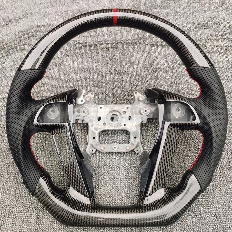 High Quality Custom Racing Carbon Fiber Steering Wheel For Honda Accord 2003 2004 2005 2006 2007 2008 2009 2010 2011 2012 2013