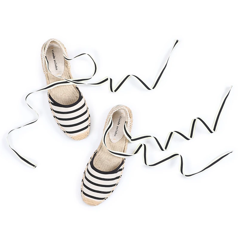 Tienda Soludos Espadrilles Shoes Summer Women's Strappy Off-duty Days Outsole Women Flats Gladiator Gingham Ankle Strap