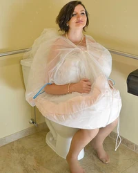 Anágua vestido de casamento para WC, Reúna Saia Slip, Underskirt nupcial, salvá-lo da água, Em estoque, 2018, Novo