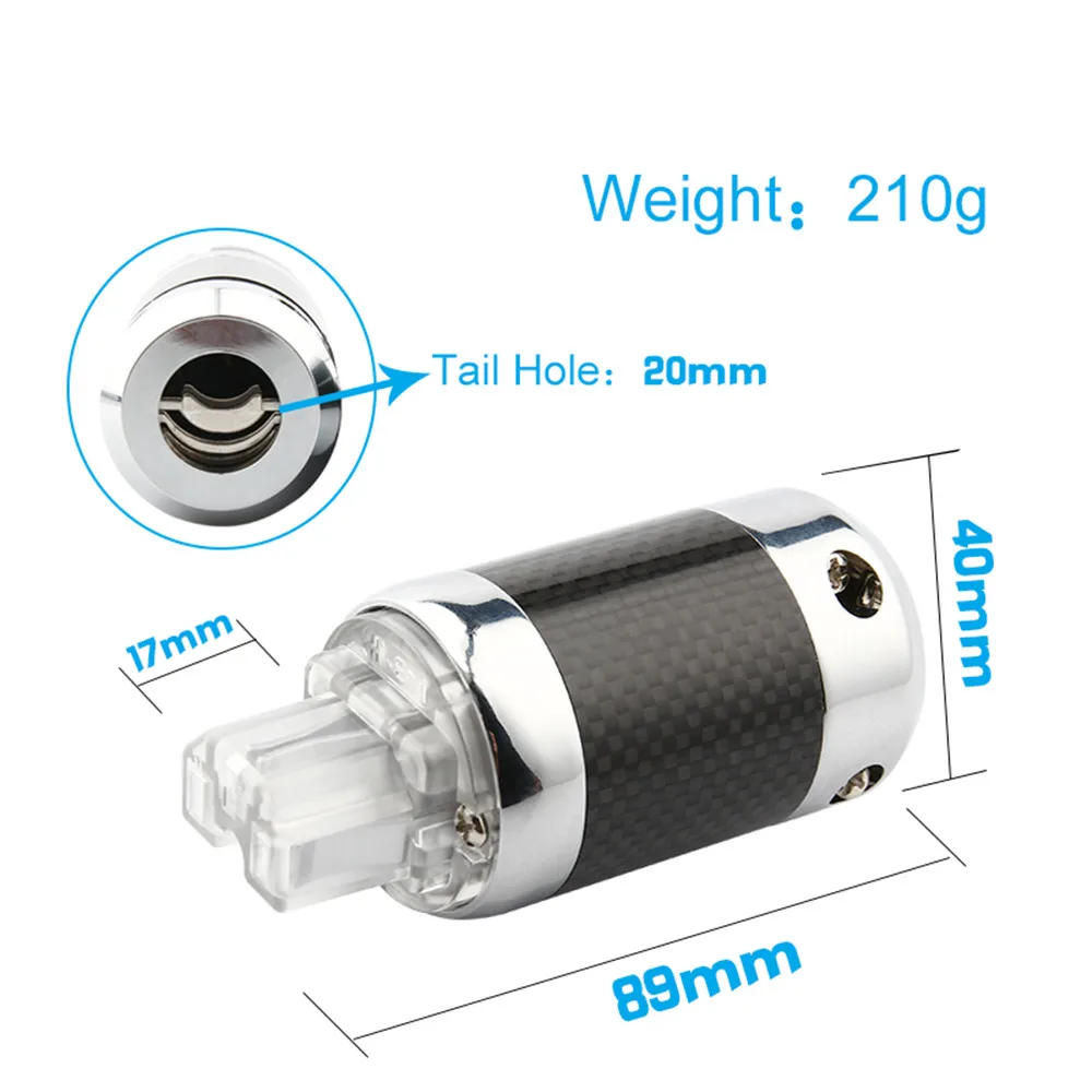 Hoa Kỳ Nguồn Điện Cắm IEC Nam Nữ Jack Âm Thanh Video Cổng Kết Nối HiFi Cắm Điện Cổng Kết Nối Tai Nghe Chất Lượng Cao Cáp Âm Thanh đen
