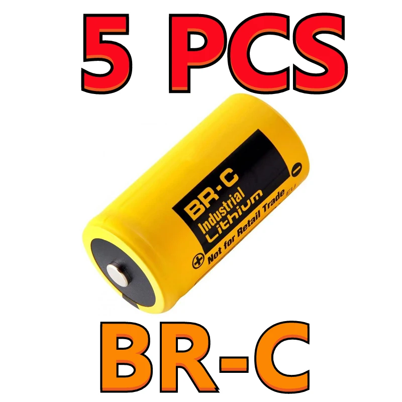 

5PCS Original NEW BR-C A02B-0120-K106 A98L-0031-0007 BR26500 3V 5000mAh PLC Lithium Battery For Fanuc Batteries