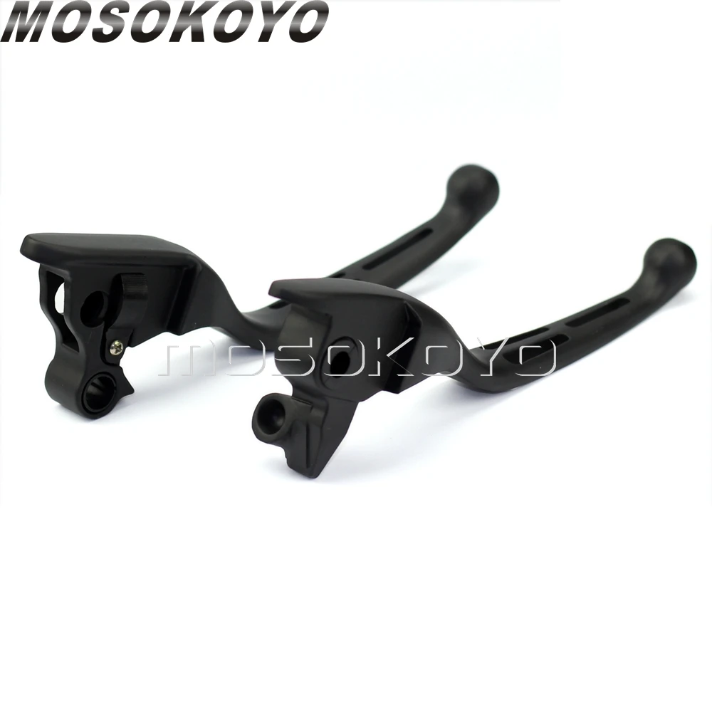 CNC Motorcycle Handlebar Hand Clutch Brake Levers Control For Harley Touring 2008-2012 2013 Street Glide Road King Electra Glide
