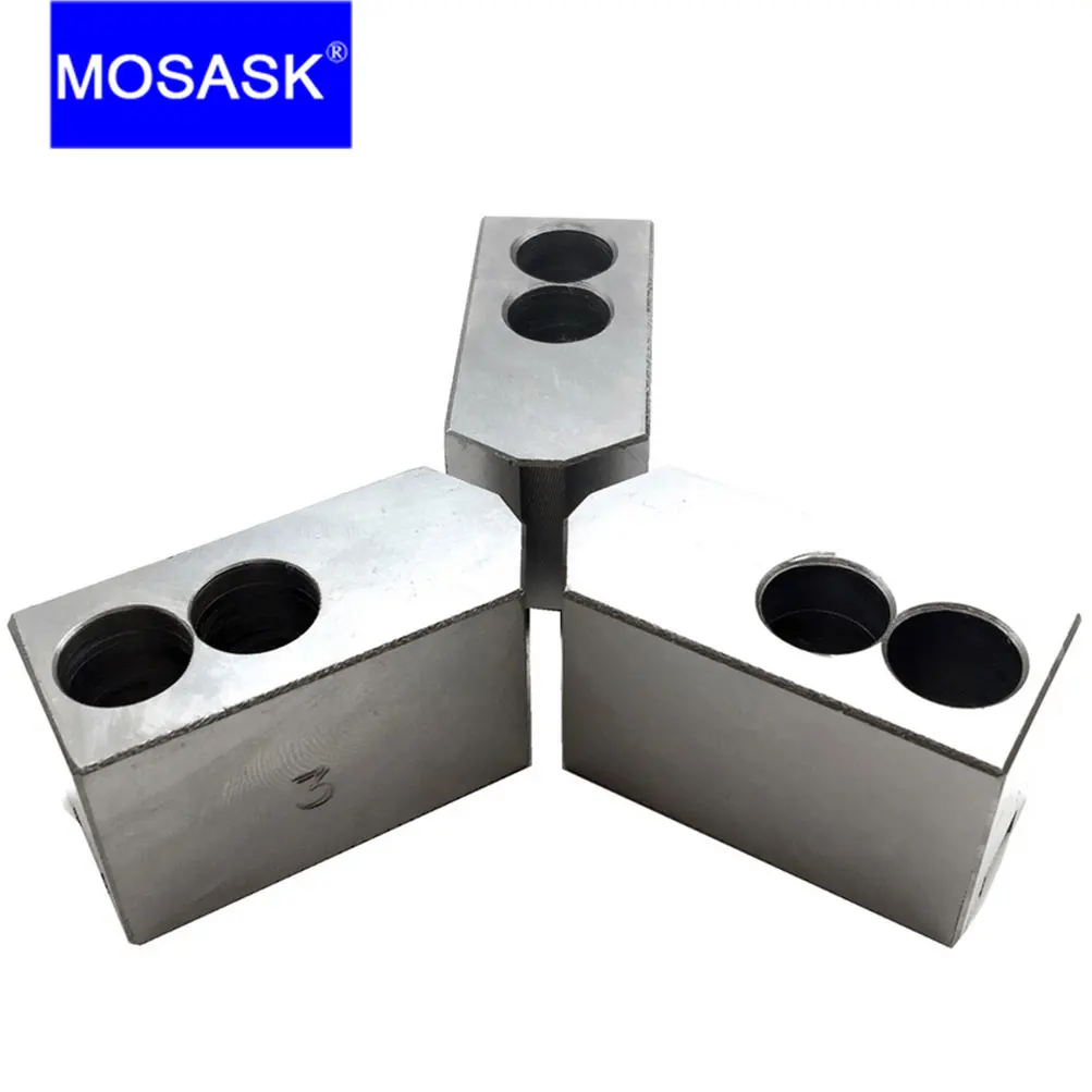 Imagem -02 - Mosask Torno Cnc Boring Tool Mandíbulas Macias Ocas Padrão Usinagem de Corte 120 Graus 10 12 Polegadas