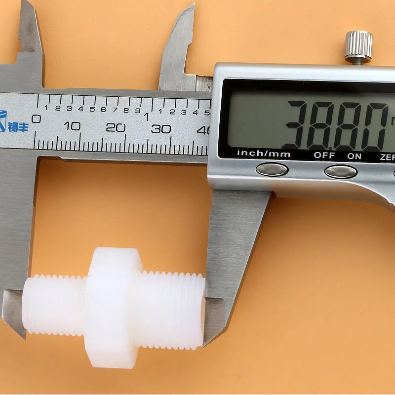 1/4 ''Nam Đến 3/8" Ren Ngoài Ống Nhựa Nylon Đường Kính Thay Đổi 12.5-16 Thẳng Kết Nối Hồ Cá máy Lọc Nước RO