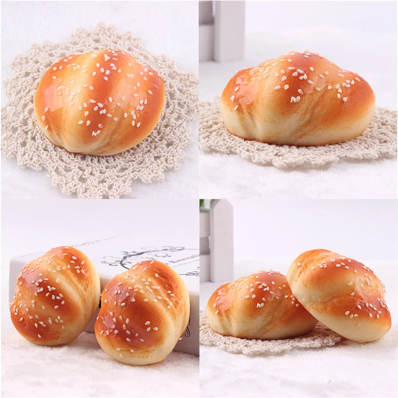 8cm Kawaii Squishy Buns Toast Bread Cartoon Soft Kids Toy Cellphone Straps