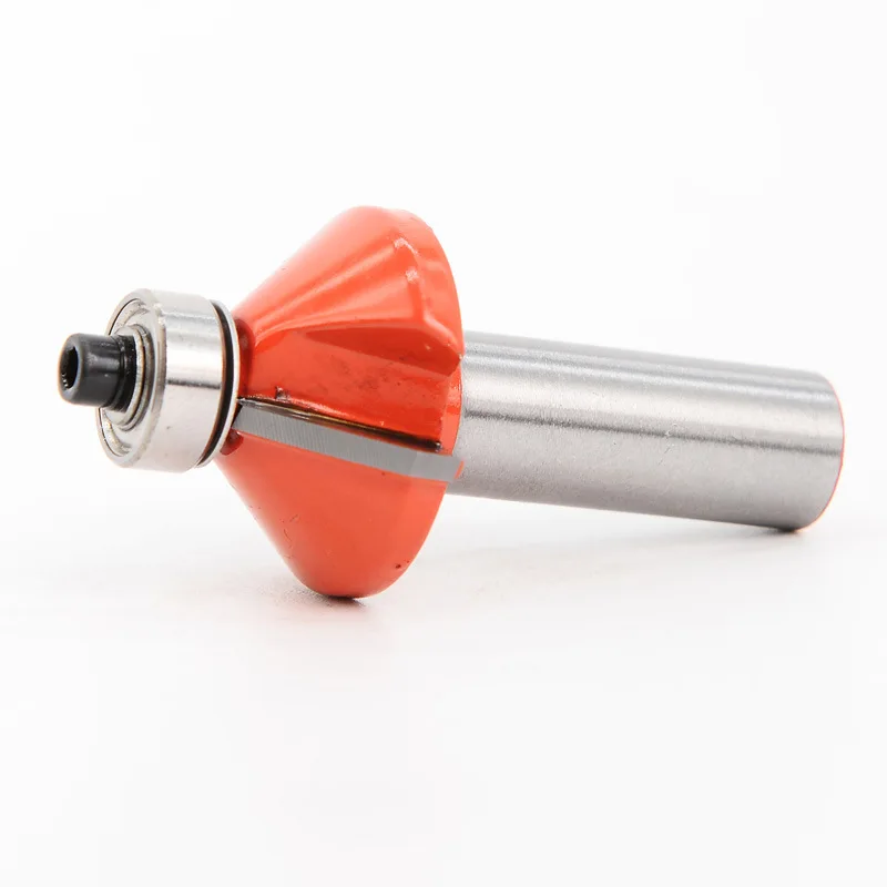 1/4 "생크 45 도 45 ° 챔퍼 라우터 비트, 목공용 텅스텐 카바이드 팁
