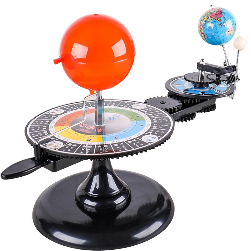 DIY Solar System Model Globe Earth S-un Moon Orbital Planetarium Educational Teaching Tool Astronomy Science Kit for Child Kid