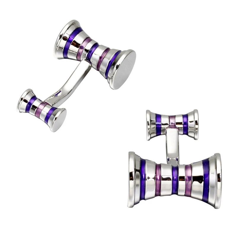 Gold Sliver Classic Pattern Sleeve Button Business French Shirt Three-Dimensional Character Building blocks Cufflinks bouton man