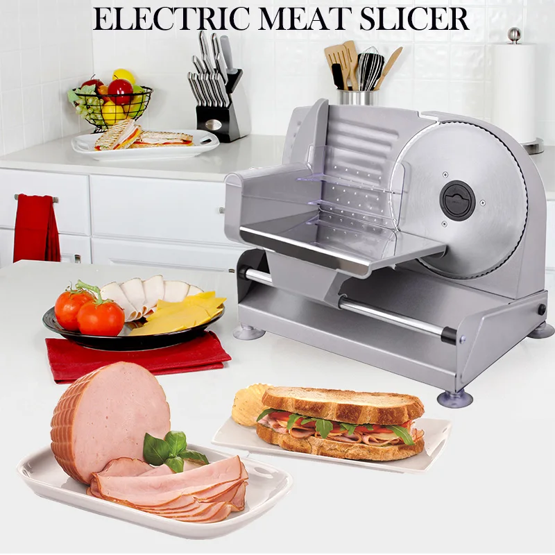 110V/220V electric Household Cut mutton roll Slicer Beef meat slicer Small business Toast bread Frozen meat Meat planer