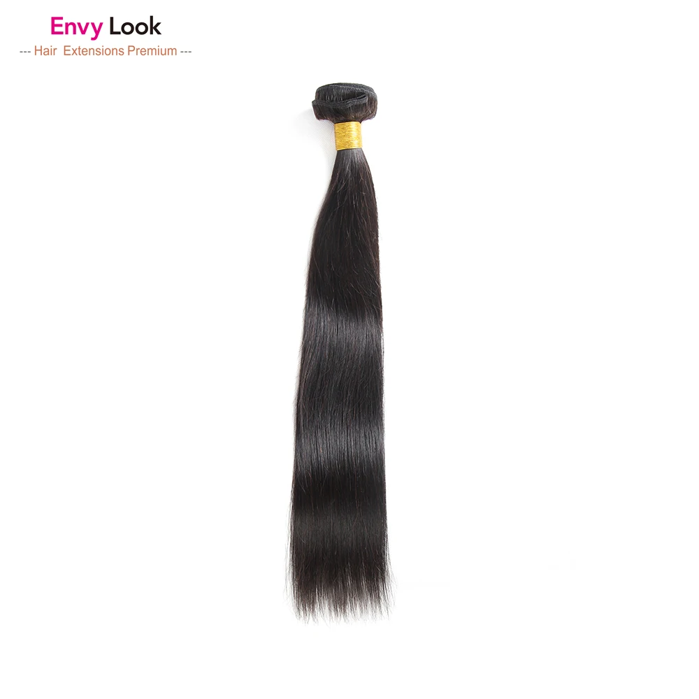 Envy Look – lot de 3/4 mèches brésiliennes vierges lisses, couleur naturelle, non traités, Double trame, pour Salon de beauté, pour femmes noires