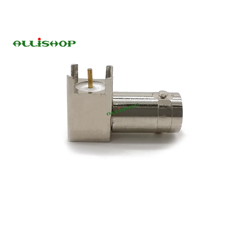 BNC jack PCB thru hole right angle connector RF connector BNC Female PCB Mount for Instrument and Computer Networking