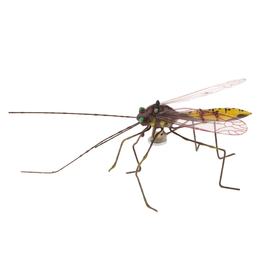 Fly Fishing Flies Fishing Flies Artificial Lifelike Decoy Ornament Garden Decor Halloween Display Event Party