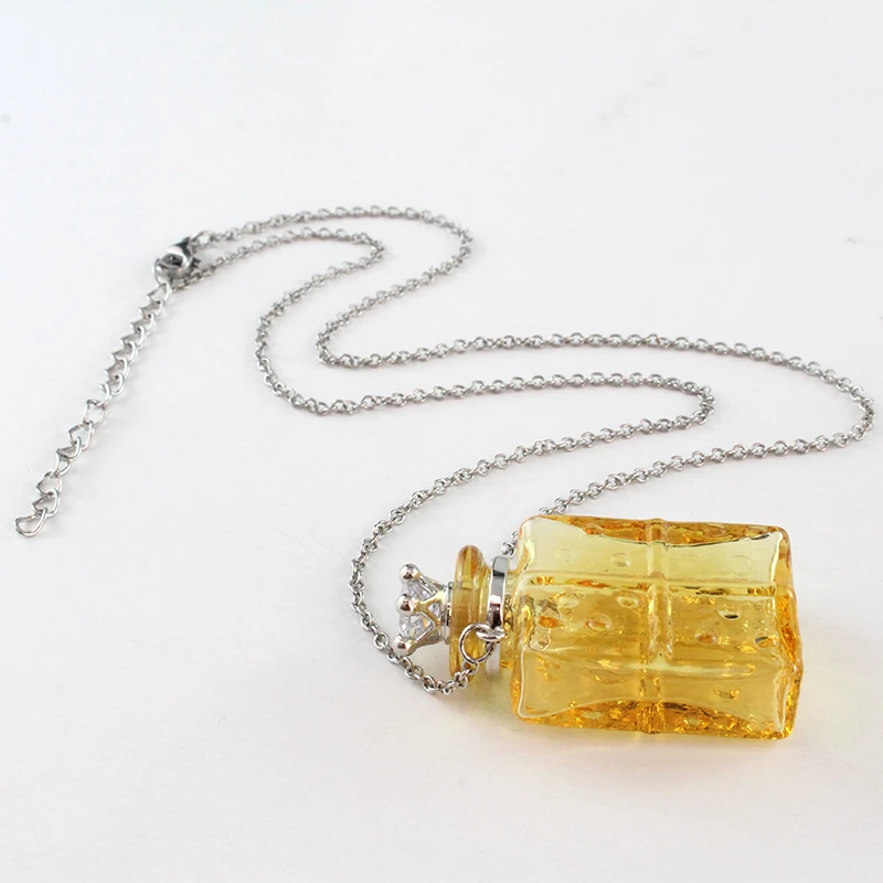 1PC Pet Hair Locket Urn Jewelry Urn Necklace Ash Necklace Keepsake Urn Necklace for Ashes Glass Locket Necklace