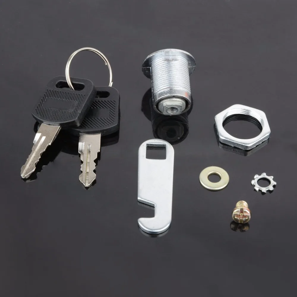 16/20/25/30mm Cam Lock Door Cabinet Mailbox Drawer Cupboard Locker + 2 Keys DIY Cabinet Tools