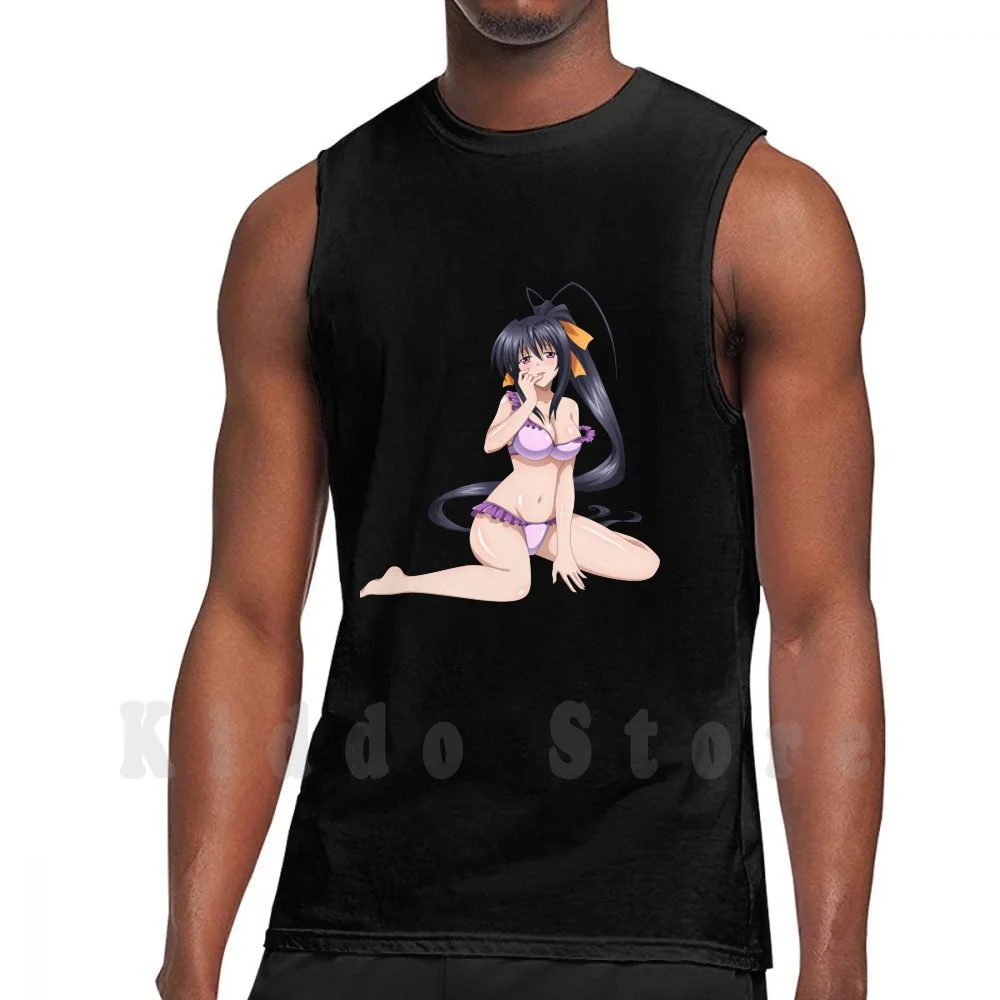 Akeno Himejima High School Dxd Tank Tops Vest Sleeveless Akeno Himejima Himejima Akeno Akeno Himejima Waifu High School