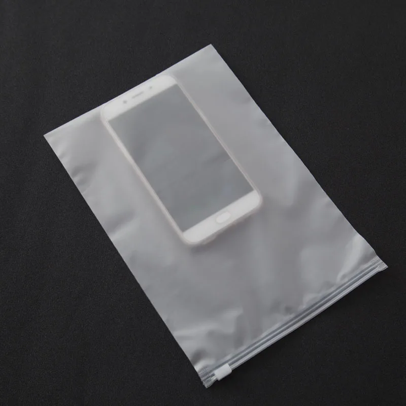 10PCS Frosted Zipper Bag Underwear Clothes Packaging Bags Waterproof Mildew Proof Plastic Ziplock Transparent Storage Bag