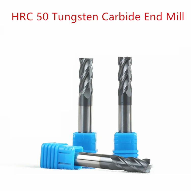 

1pcs Carbide Tungsten Steel Milling Cutter End Mill HRC50 4 Flute Metal Cutter Milling Tools