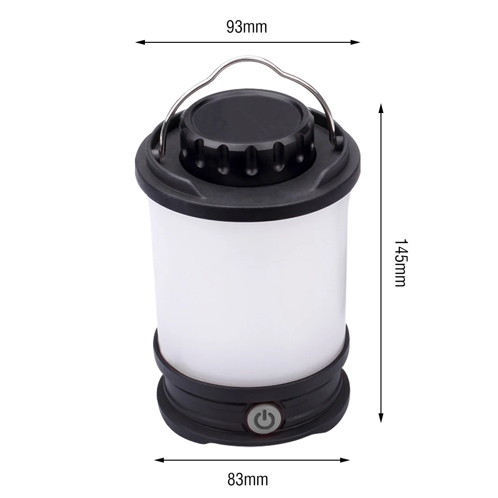 BORUiT 2835 SMD LED Camping Light USB Rechargeable Portable Tent Lamp Waterproof Power Bank Emergency Lanterns Outdoor Lighting