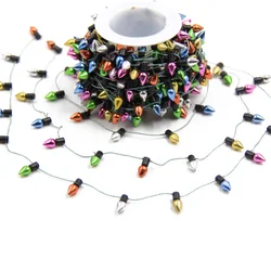 3/5Meters Christmas Garland DIY Small Bulbs String No Electricity Colorful Home Decorations Xmas Tree Ornaments Party Supplies